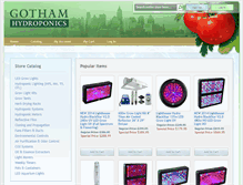 Tablet Screenshot of gothamhydroponics.com